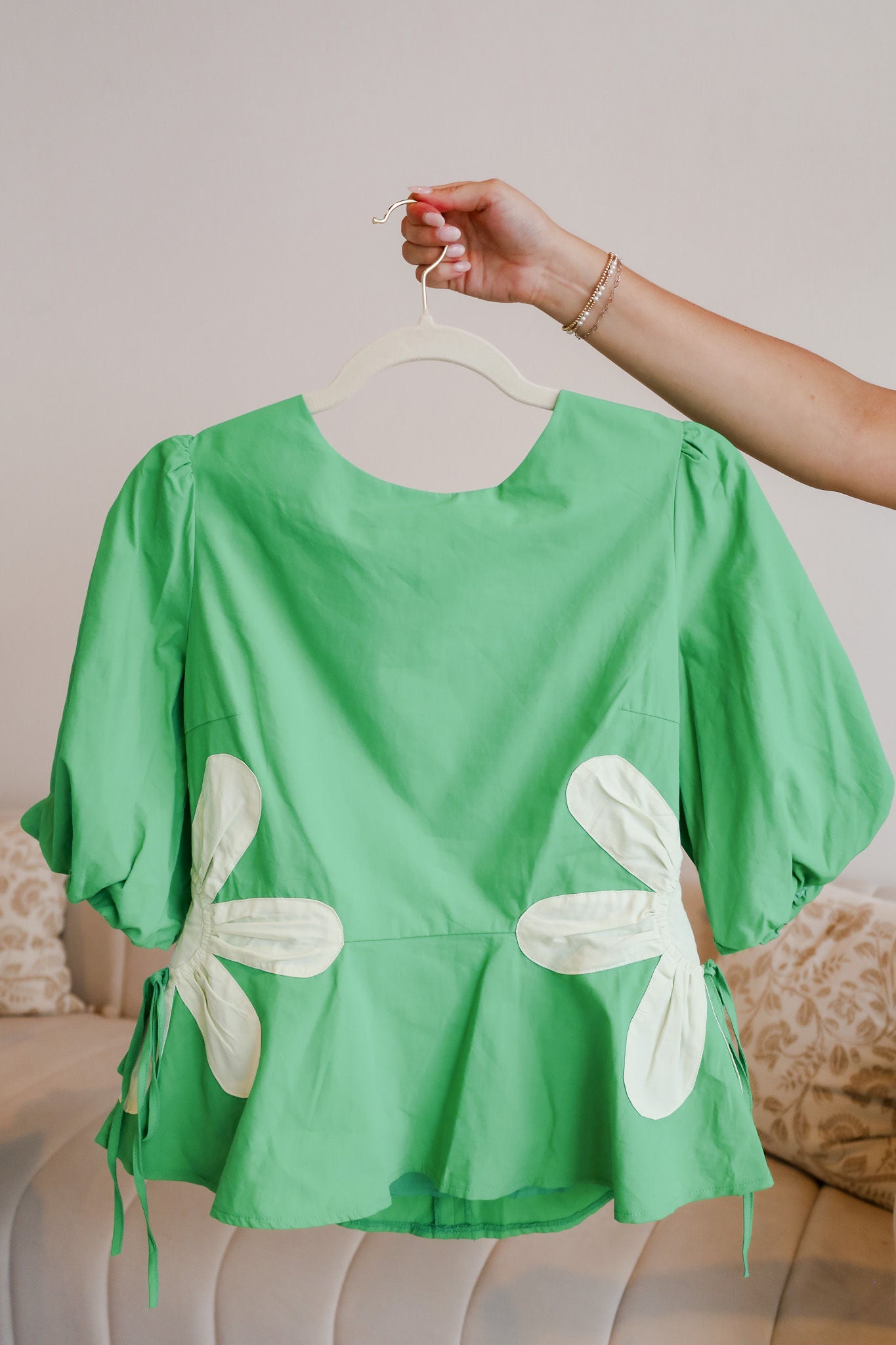 Floral Poplin Top