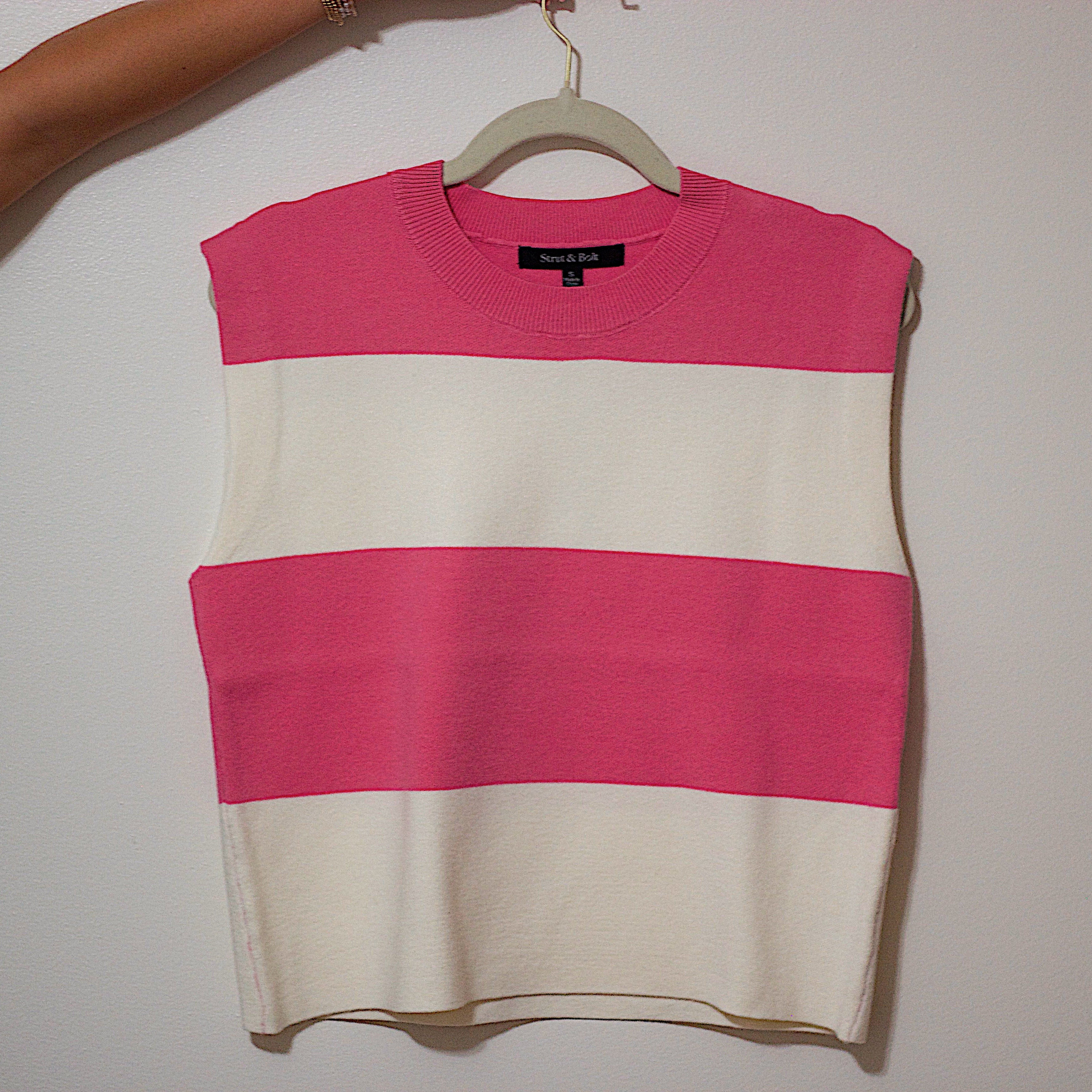 Stripe Peony Top