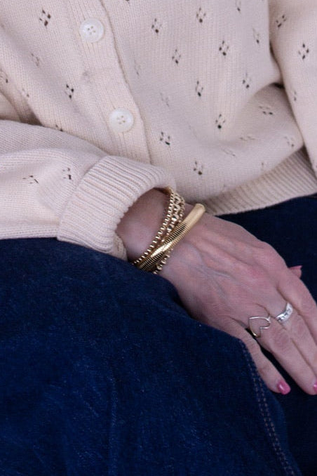 Gold Stretchy Bangle