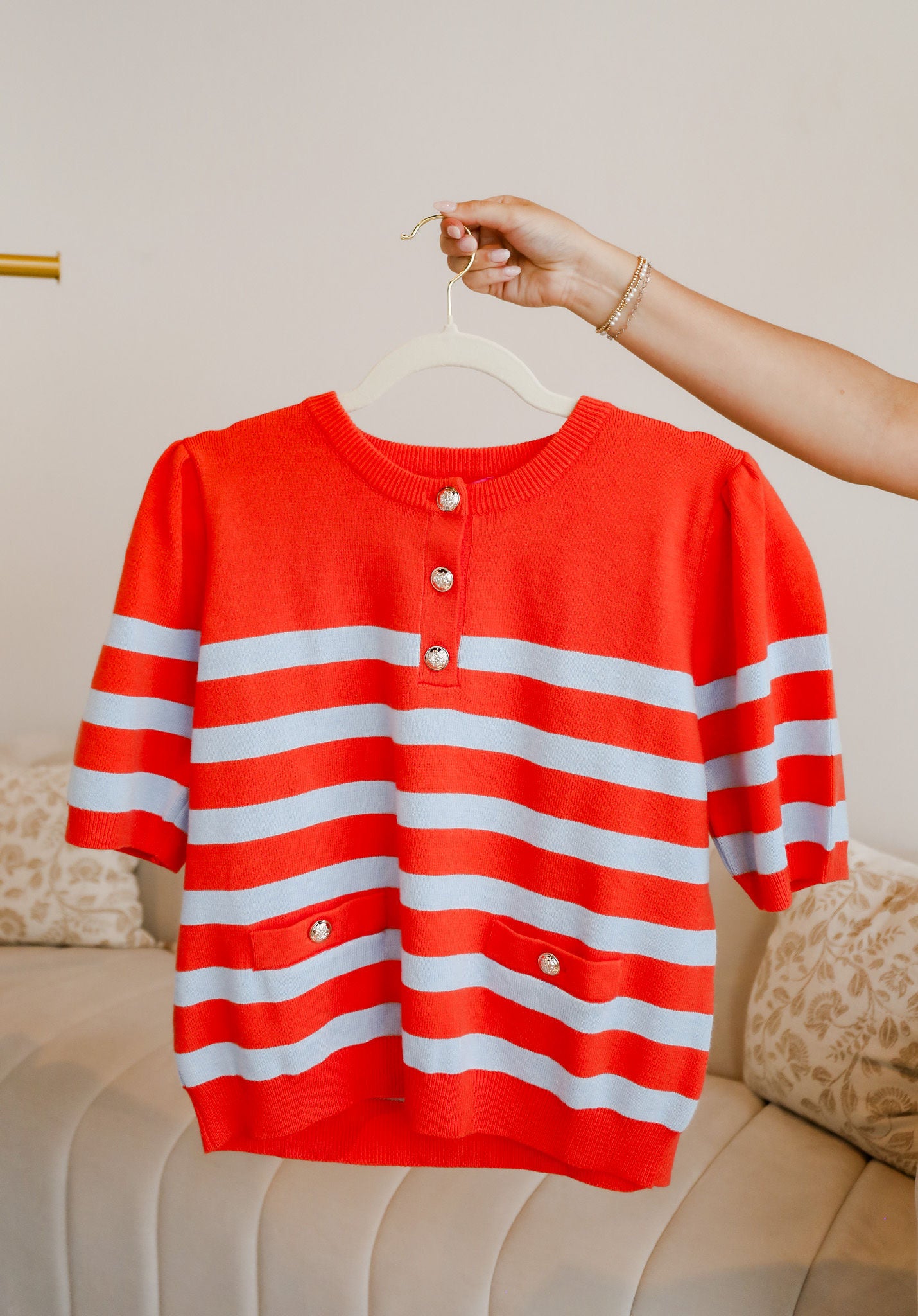 Tangerines Tide Summer Sweater