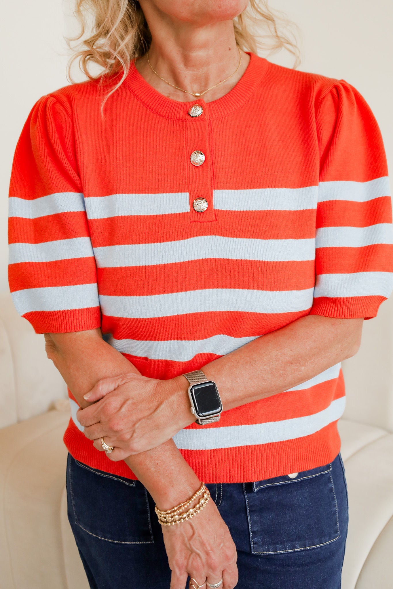 Tangerines Tide Summer Sweater