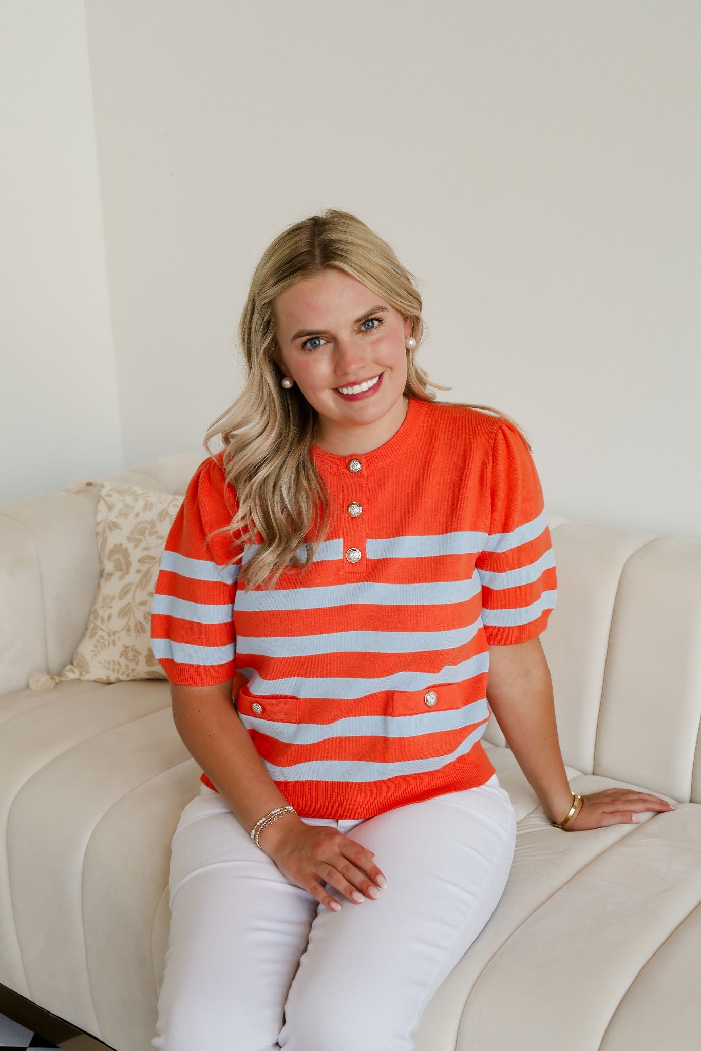 Tangerines Tide Summer Sweater