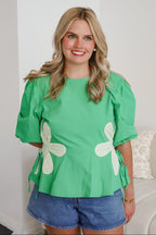 Floral Poplin Top