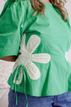 Floral Poplin Top