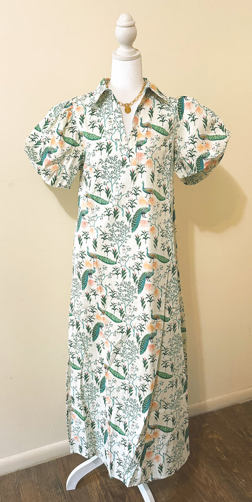 Blooming Feathers Midi