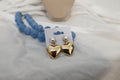 Gold Heart Earrings with Pearls